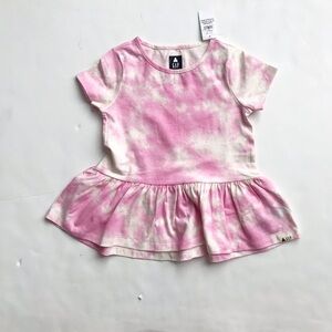 BabyGap NWT tie dye peplum top 3T